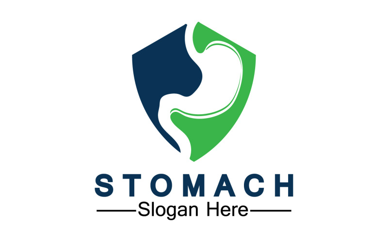 Gezondheid maag pictogram logo vector sjabloon logo v50