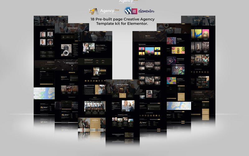Agency One – Преміальний набір шаблонів Digital Agency Elementor