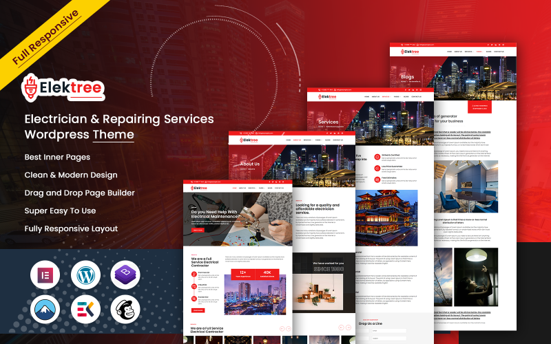 Elektree - Elektricien & WordPress-thema repareren