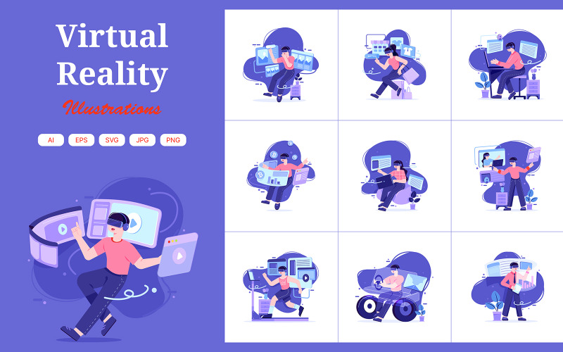 M425_Sanal Gerçeklik İllüstrasyon Paketi