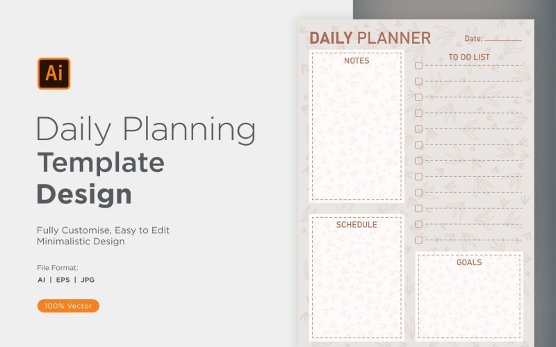 Daglig Planner Sheet Design 08