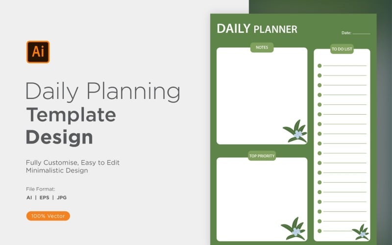 Daglig Planner Sheet Design 32