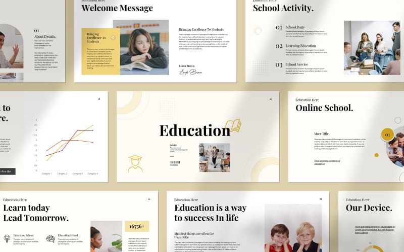 Modello di presentazione della scuola di istruzione