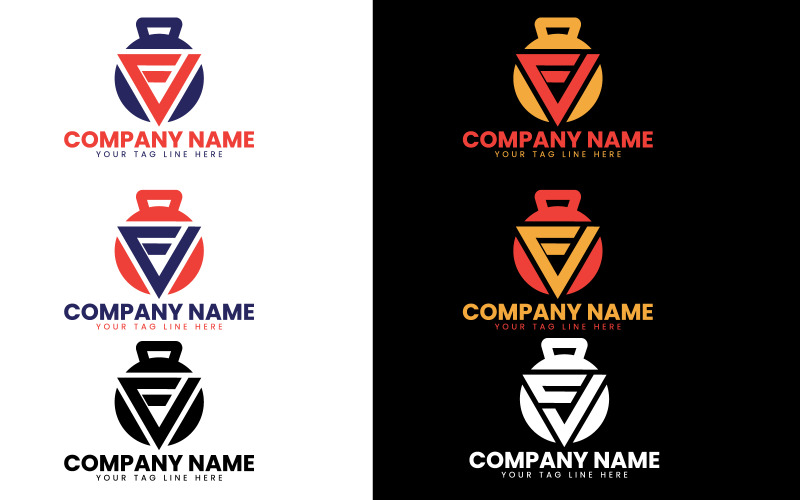 CV Gym Letter Logo Template