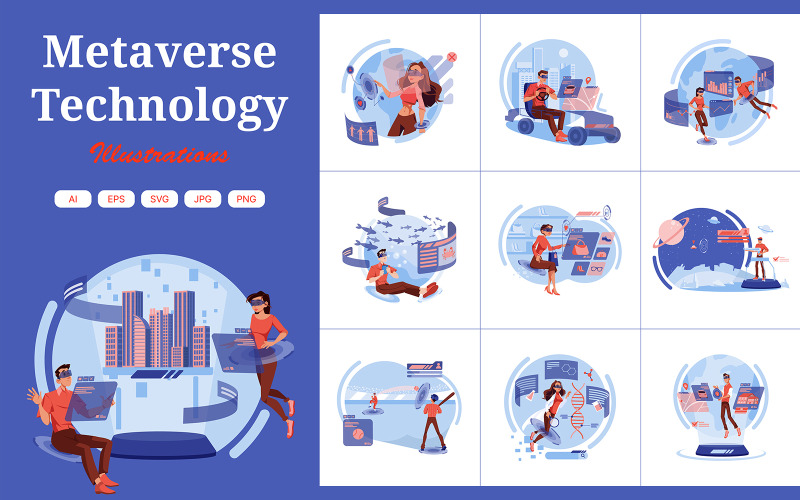 M454_ Metaverse Ilustrace Pack