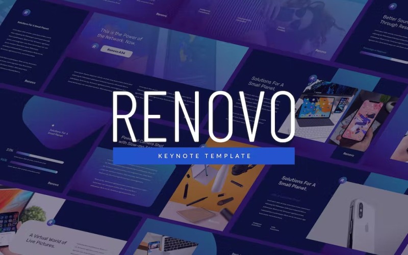 Renovo - Modello di keynote per tema tecnologico