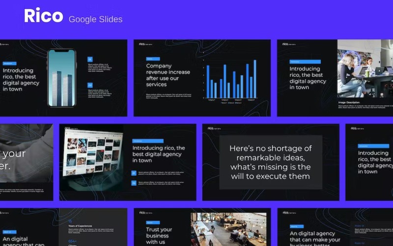 Ріко - цифровий бізнес Google Slides