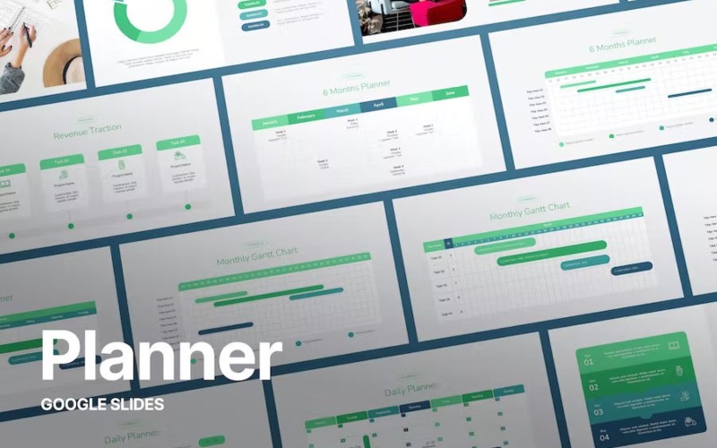 Rutina - Plannersjabloon Google-dia's