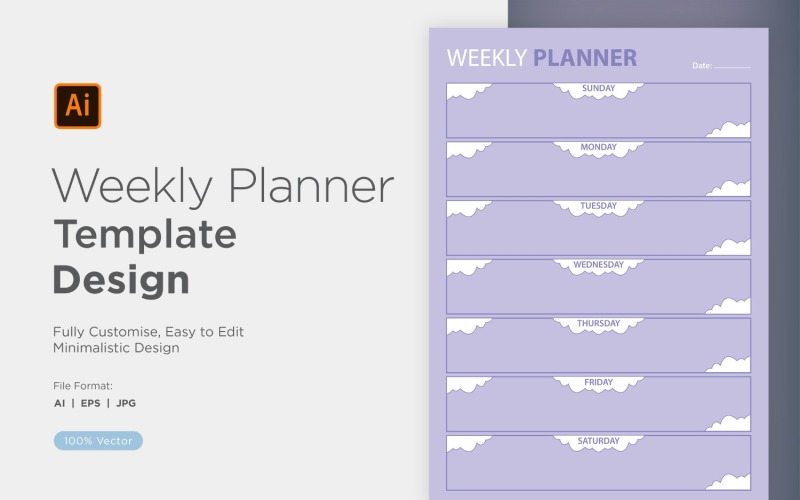 Diseño de hoja de planificación semanal - 16