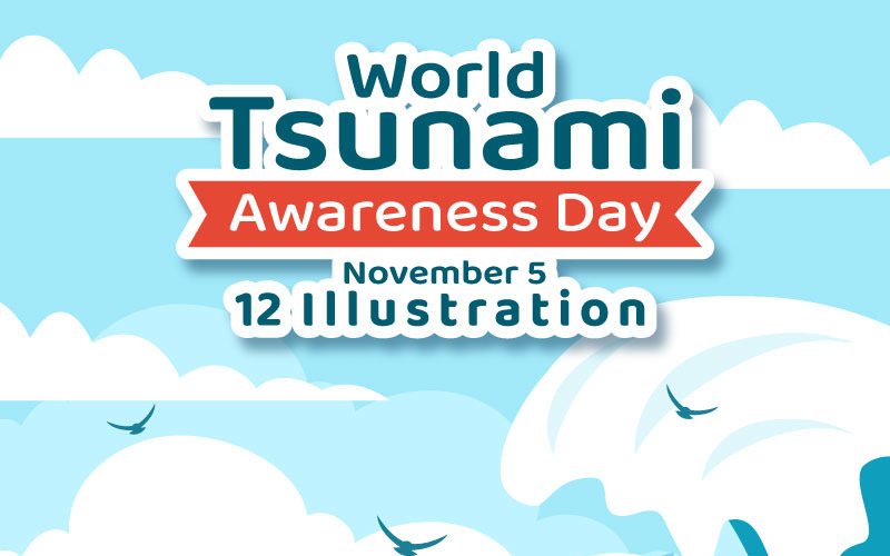 12 Illustration zum Welt-Tsunami-Tag