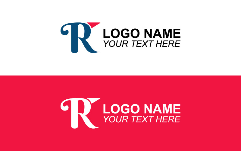 Branding Vector R Logotyp Mall