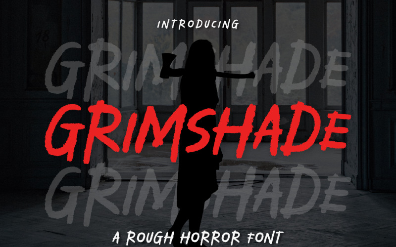 Grimshade - szorstka czcionka horroru