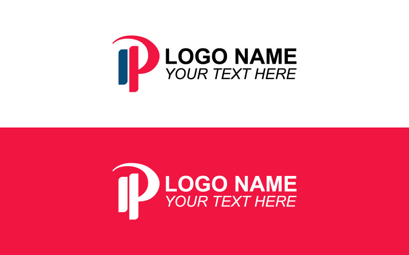Markalaşma Vektör P Logo Tasarımı