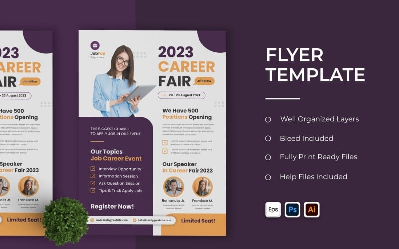 Career Fair Flyer Template #358137 TemplateMonster Career Fair Flyer Template #358137 TemplateMonster