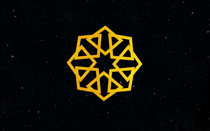 Creative Golden Vintage Flower Logo Design 1