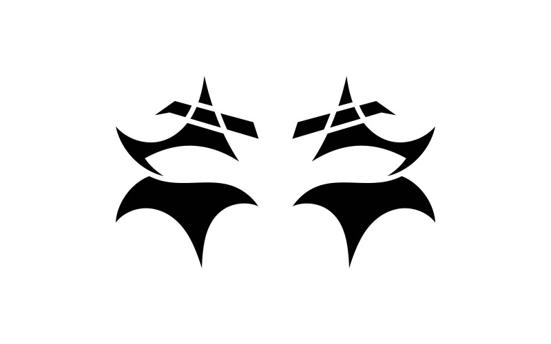 Design criativo do logotipo da máscara de olho Jokar