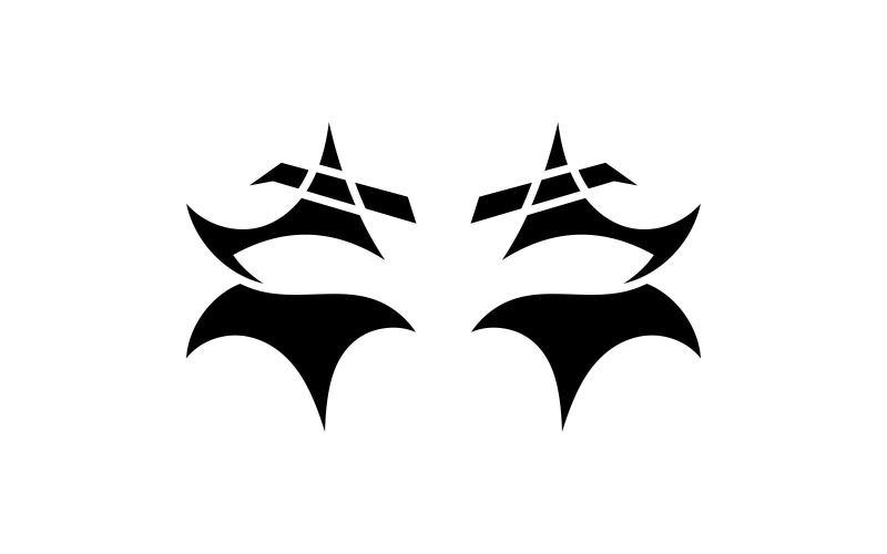 Projekt logo kreatywnej maski na oczy Jokar