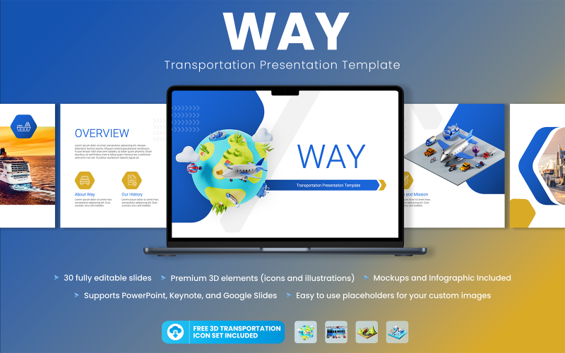 Way – Keynote-Vorlage für eine Transportpräsentation