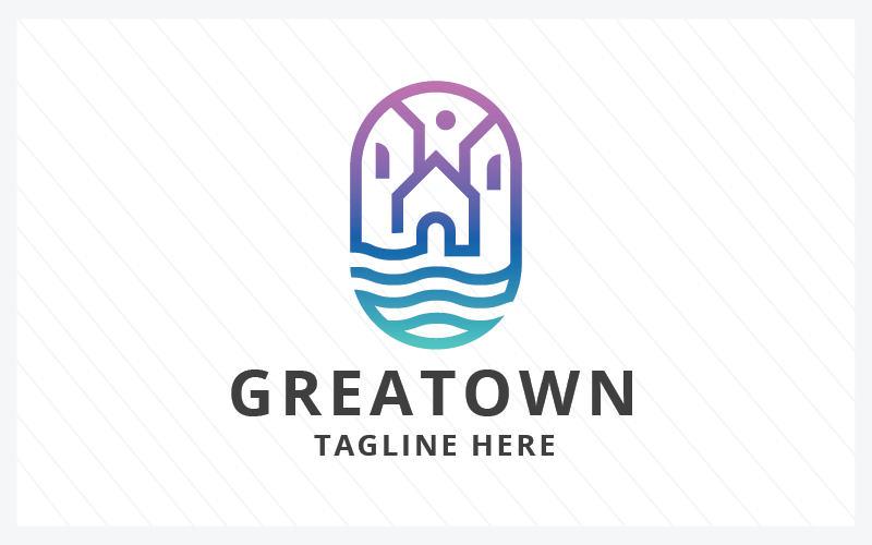 Great Town Real Estate Pro-logotypmall