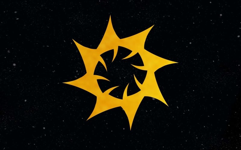 Креативный дизайн логотипа с золотым винтажным цветком 11