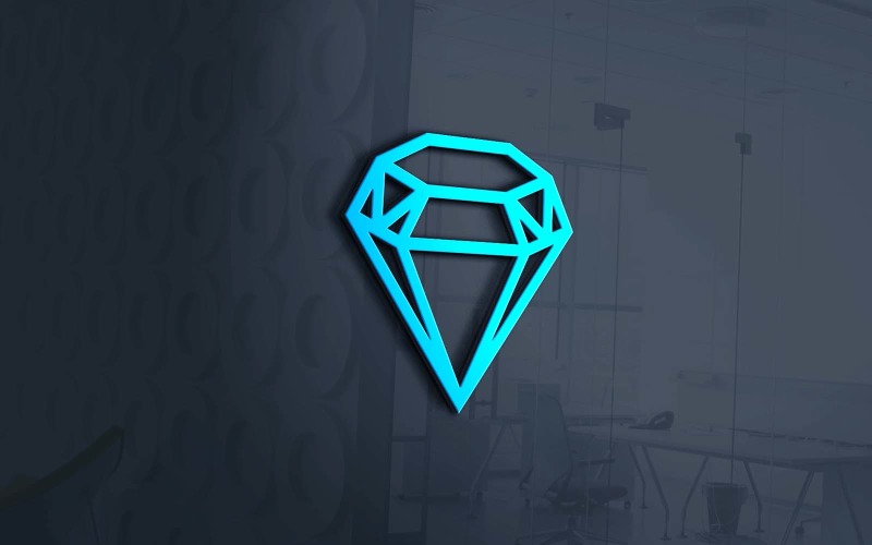 Nuovo design creativo del logo del marchio Diamond per il tuo business