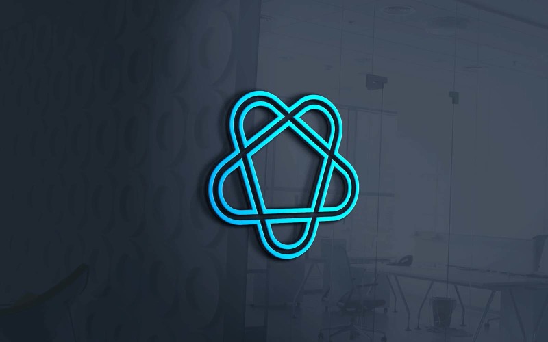 Creative Rounded Star Brand Logo Design