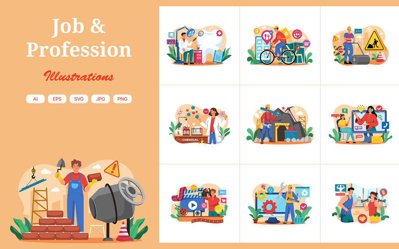 M587_ Professions Illustration Pack