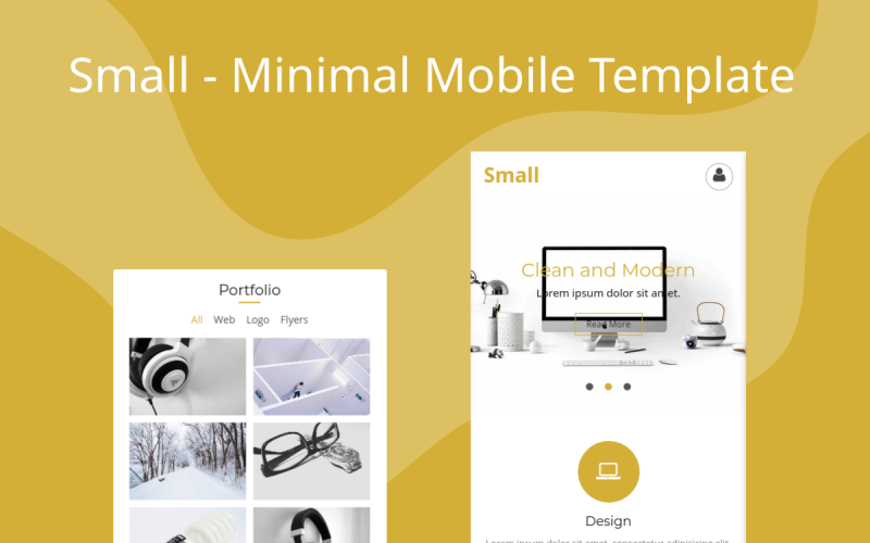 Klein – Minimale mobile Vorlage