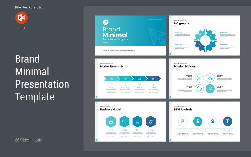 Marke Minimal PowerPoint-Vorlage