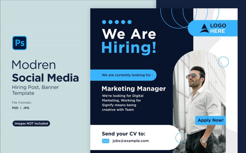 We are hiring Social Media Post Design Template 58