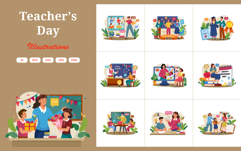 M602_ Teacher's Day Illustration Pack