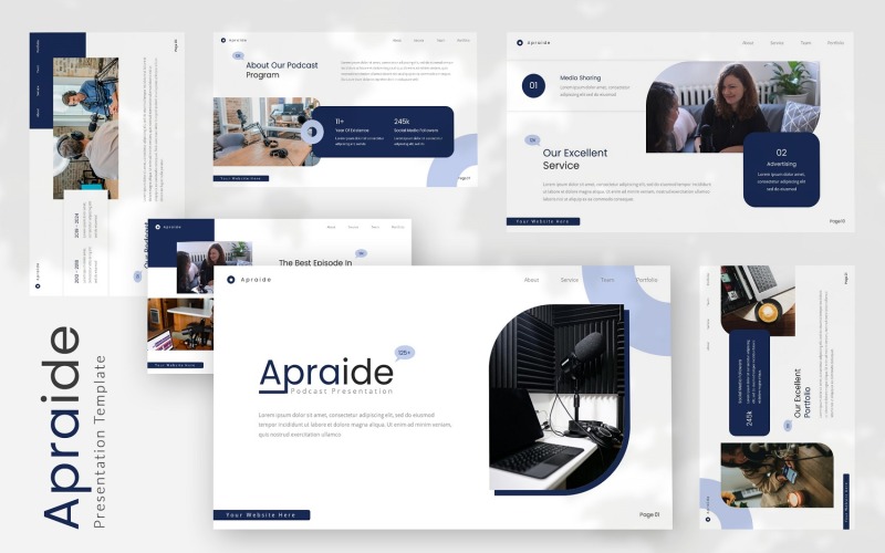 Apraide: modello PowerPoint per podcast
