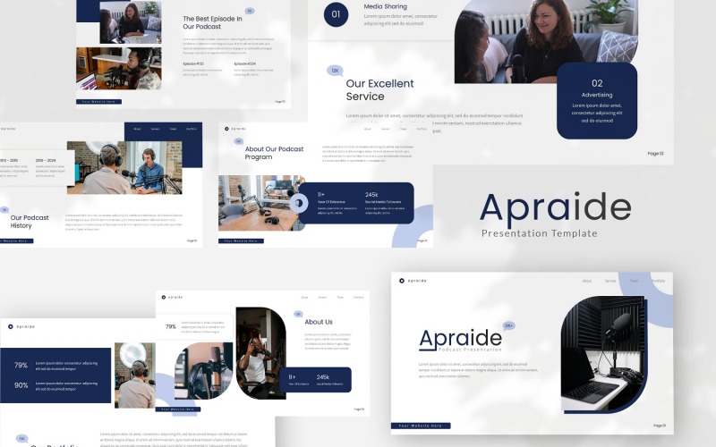 Apraide — Podcast Google Slides-mall