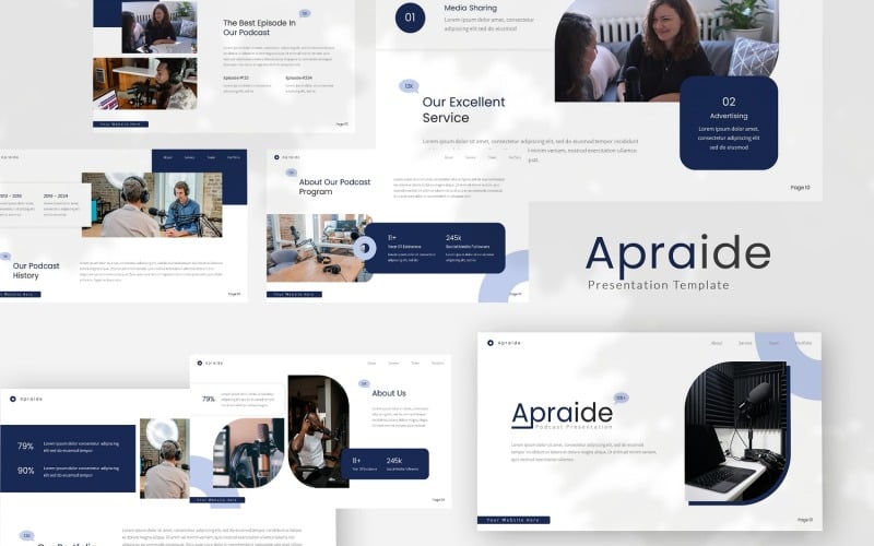Apraide — Šablona Podcastů Google Slides