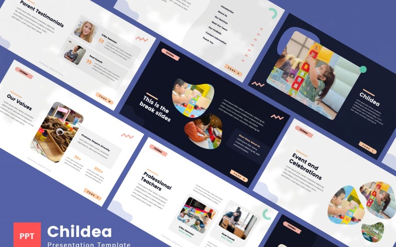 Childea — Kindergarten Powerpoint Template