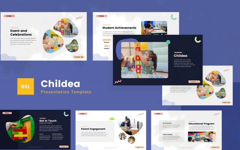 Childea — Modèle de diapositives Google pour la maternelle