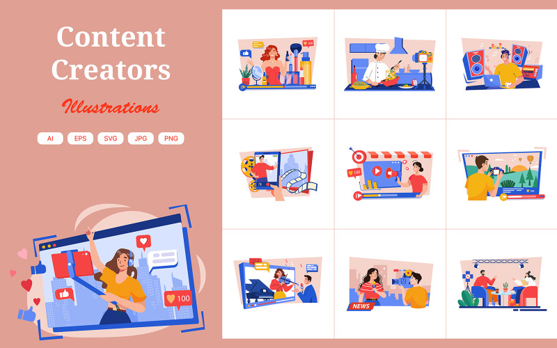 M630_ Pack d'illustrations du créateur de contenu 2