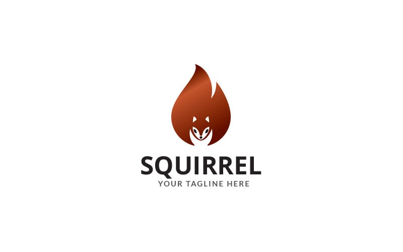 Modèle de conception de logo ÉCUREUIL ver 4