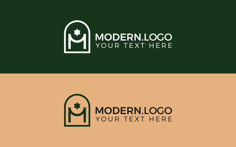 Modèles de logo M simples, modèles de logo TemplateMonster