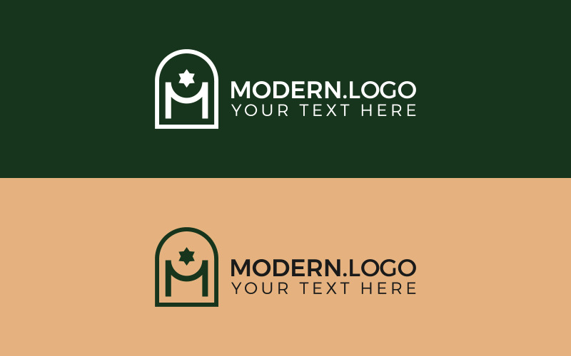 Modelli di logo M semplici, modelli di logo