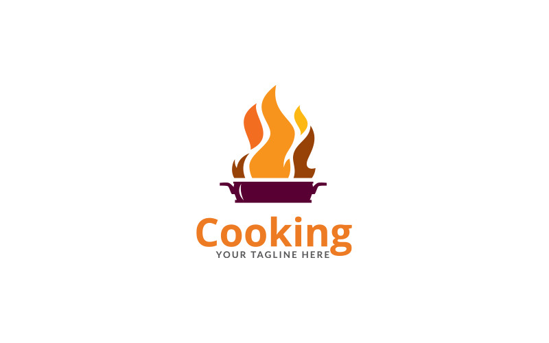 Modelo de design de logotipo de culinária