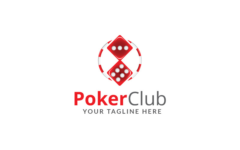 Poker Club Logo Design Template