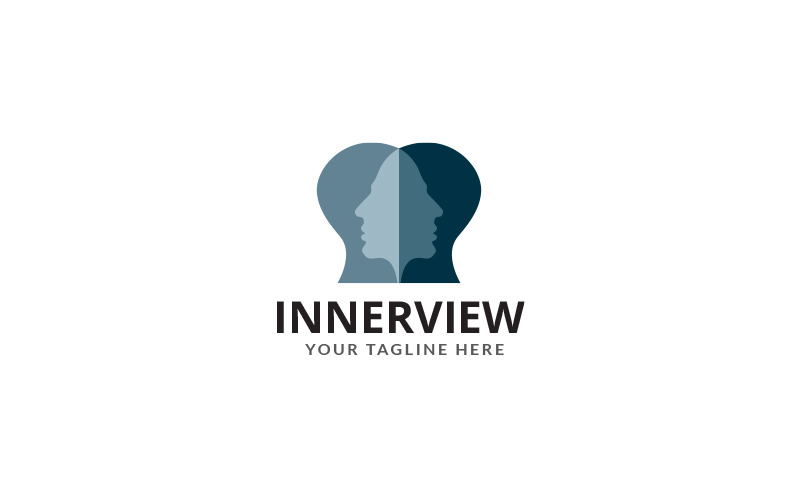 Шаблон дизайна логотипа INNERVIEW