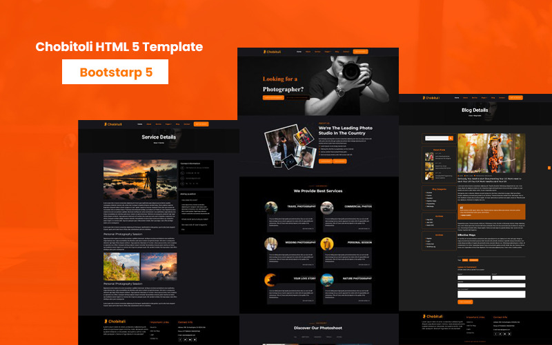 Chobituli - Modèle HTML5 de photographie