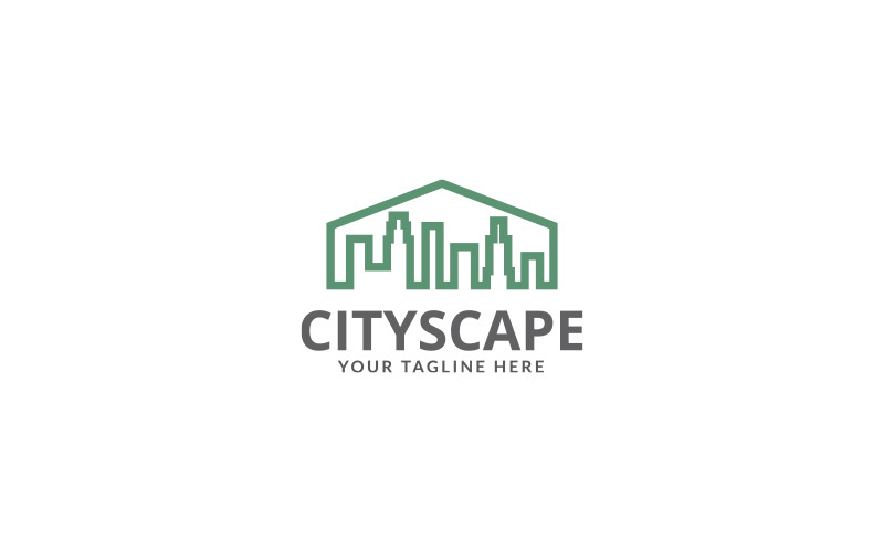 CITYSCAPE logótervező sablon, 3. verzió