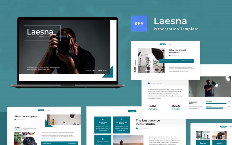 Laesna – Keynote-Vorlage für Fotografie