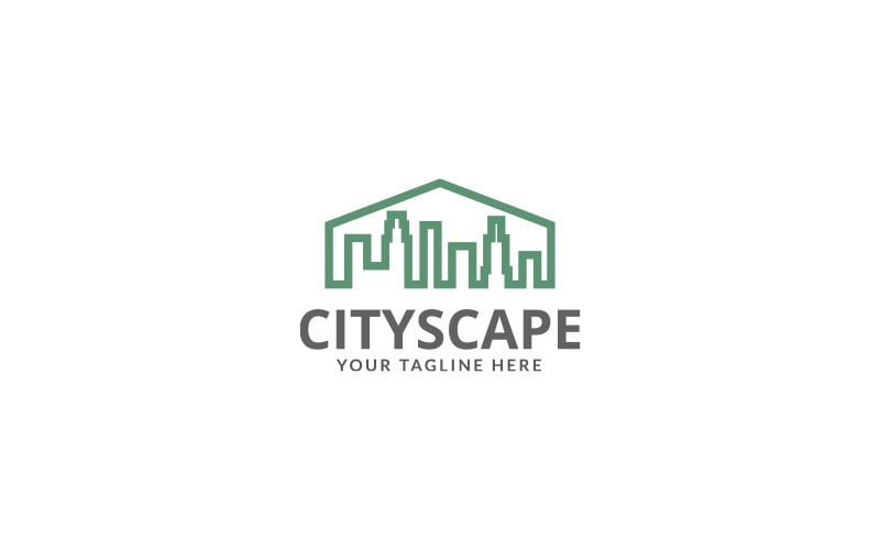 Modèle de conception de logo CITYSCAPE ver 3