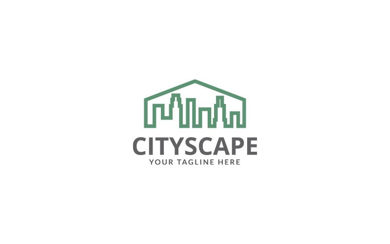 Modello di progettazione logo CITYSCAPE ver 3