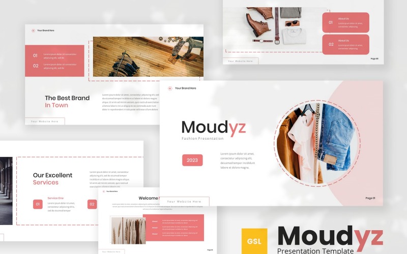 Moudyz — модний шаблон Google Slides