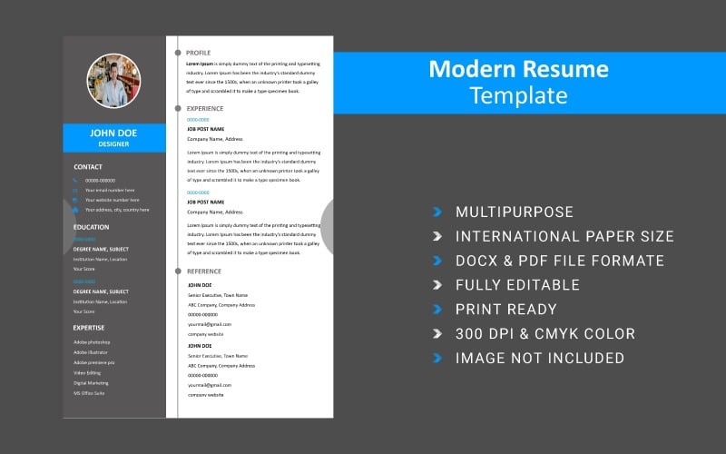 ResuNova - Modèle de CV moderne gratuit